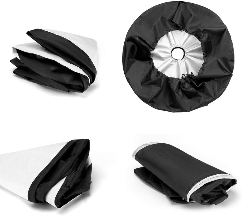 Foruidea Retro Sunflower Spare Tire Cover with Backup Camera Hole Wheel Tire Cover Fit Trailer, RV, SUV and Many Vehicle 17inch - Image 5